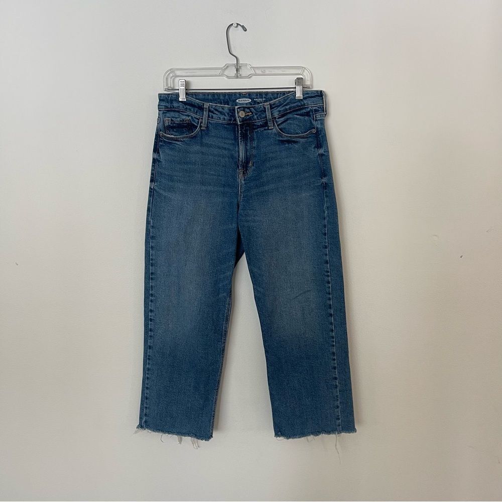 Old Navy High Rise Slim Wide Leg Jeans
